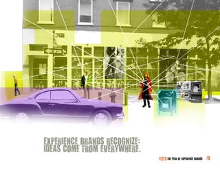 EXPERIENCE BRANDS RECOgNIzE:
IDEAS COmE FROm EvERYWHERE.
                               2010: THE YEAR OF EXPERIENCE BRAND...