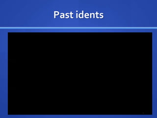 Past idents
 