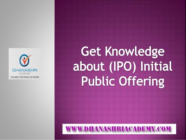 What is ipo of shares