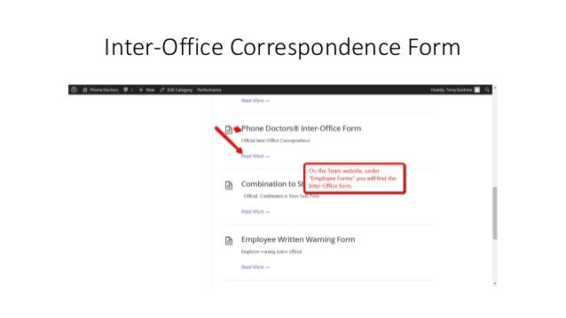 what is an inter office form inter office