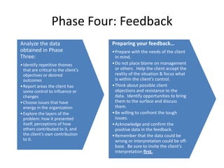 Expectations and experience in working with consultants?