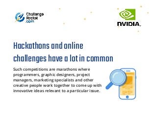 What is an online programming challenge? A look at NVIDIA® Jetson™ Developer Challenge
