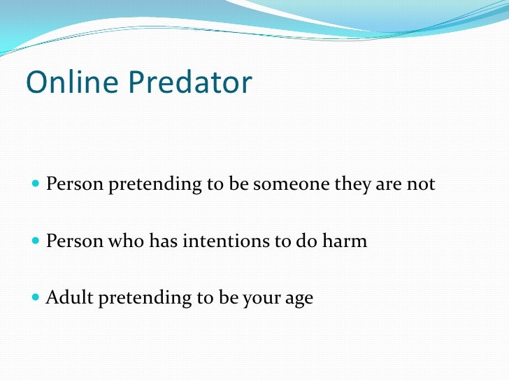 What is an online predator
