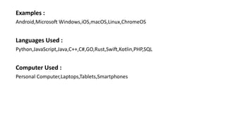 An Introduction To Basic Operating System | PPTX