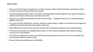 Process and Memory Management in Operating System | PPTX