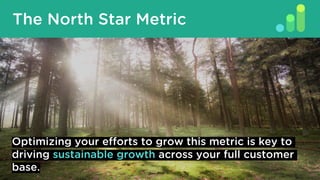 The North Star Metric
Optimizing your efforts to grow this metric is key to
driving sustainable growth across your full customer
base.
 