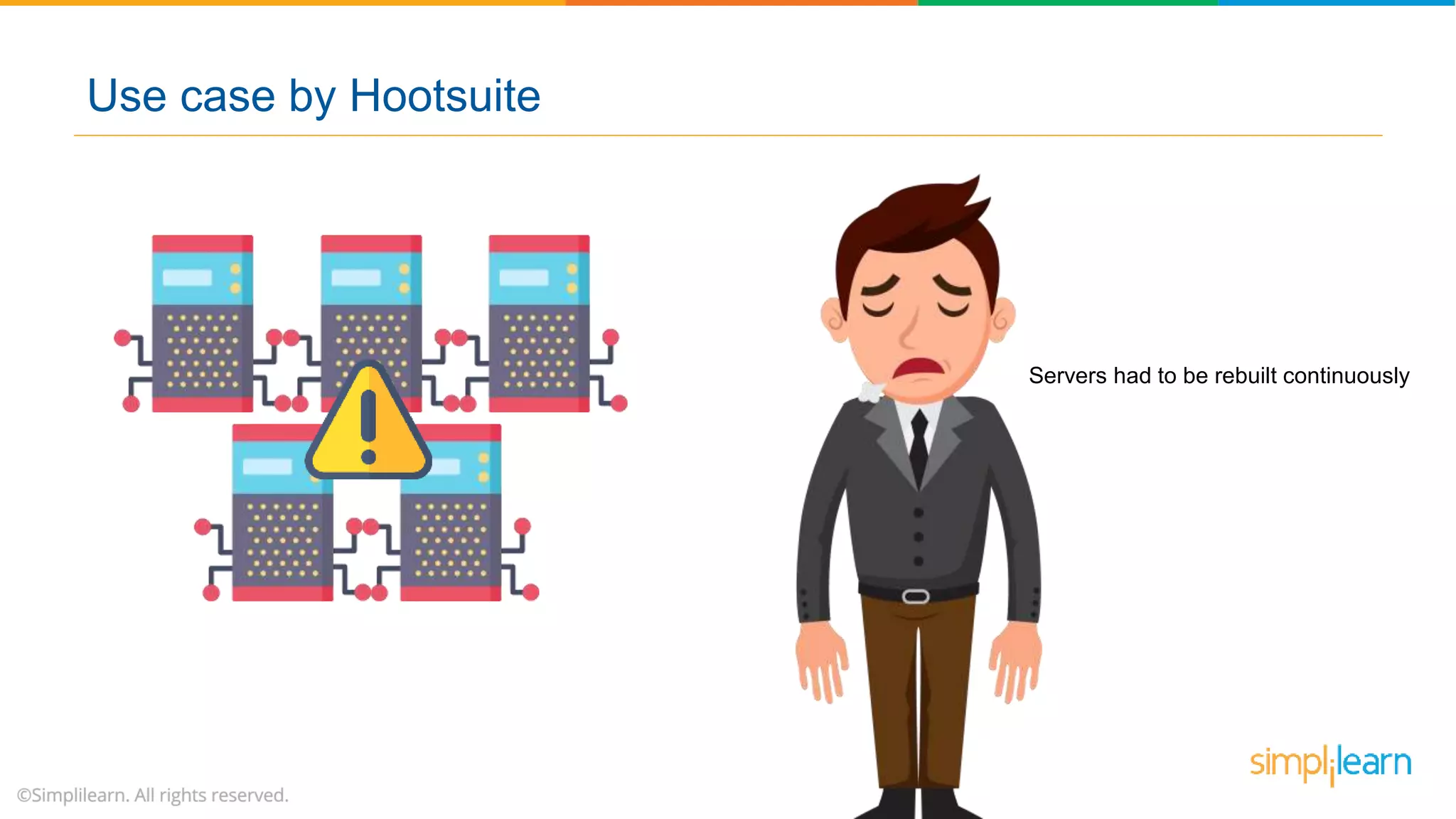 Servers had to be rebuilt continuously
Use case by Hootsuite
 