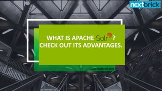 WHAT IS APACHE ?
CHECK OUT ITS ADVANTAGES.
www.nextbrick.com
 
