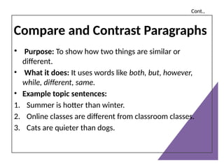 A Complete Paragraph Example A paragraph is a group of sentences about one main idea. It begins with ...
