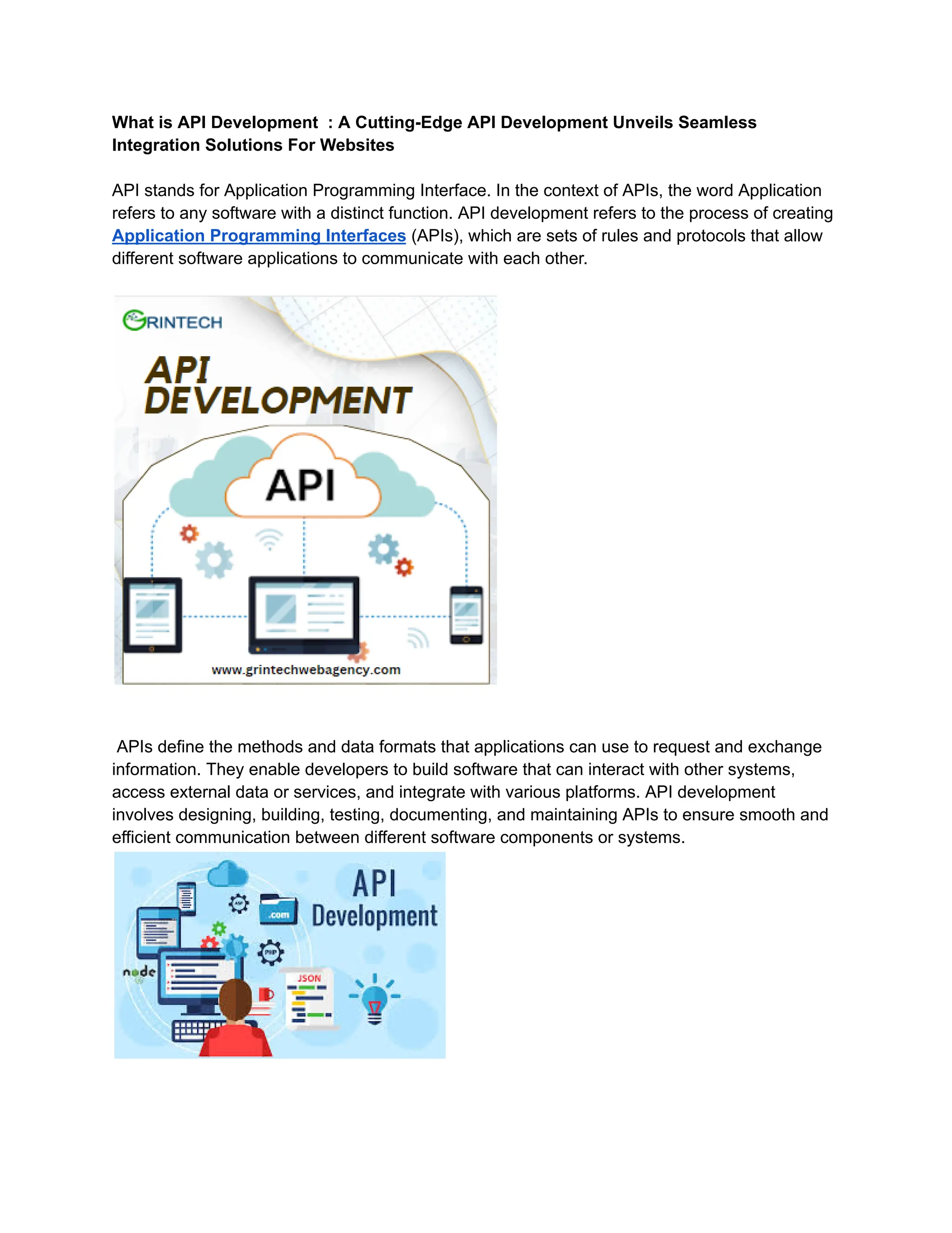 What is API Development _ A Cutting-Edge API Development Unveils ...