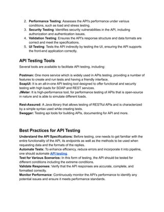 What is API Testing? A Comprehensive Guide | PDF