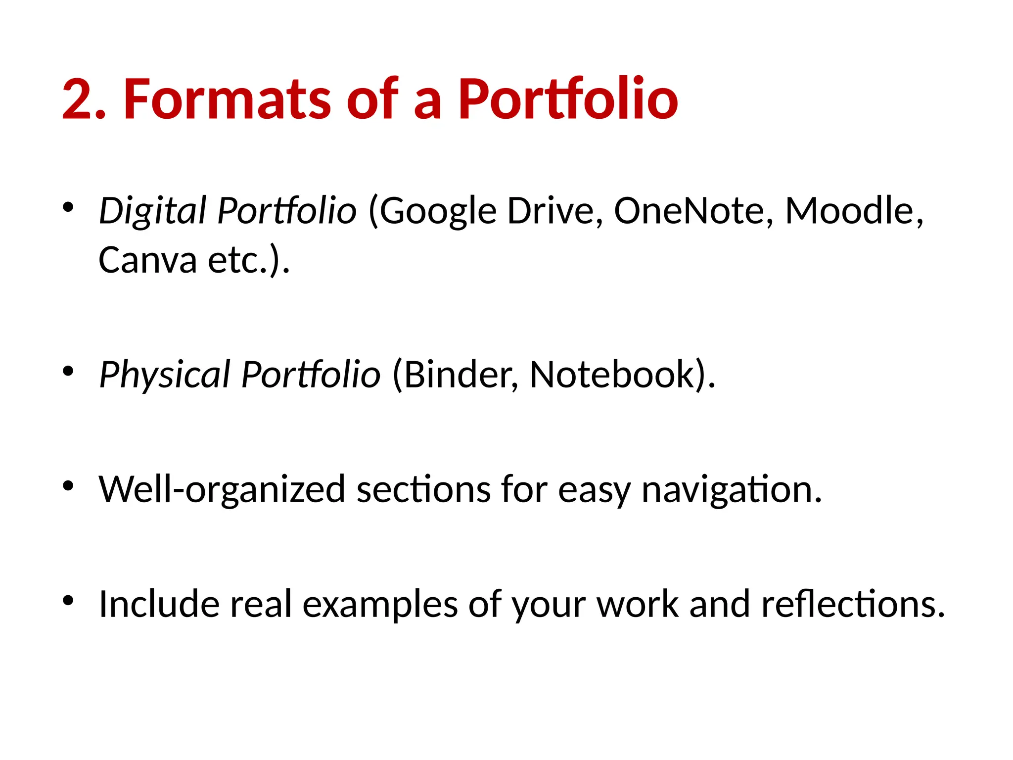 What is a Portfolio? Role and Use in classroom | PPTX