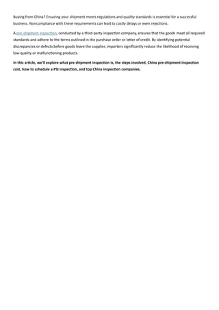 What is a Pre-shipment Inspection?Procedure, Checklist, and Cost.pdf