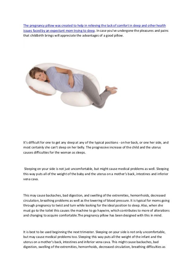 What Is A Pregnancy Pillow