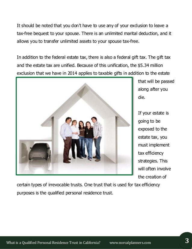 What is a Qualified Personal Residence Trust in California