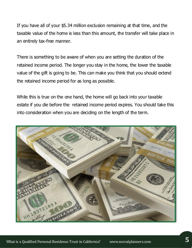 What is a Qualified Personal Residence Trust in California