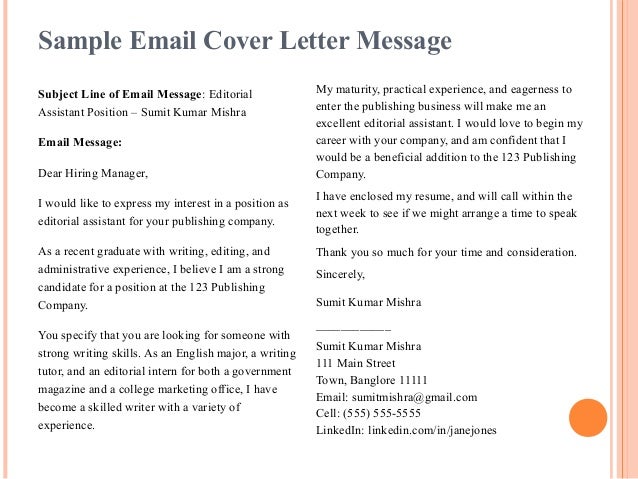importance of resume and cover letter good email cover letter