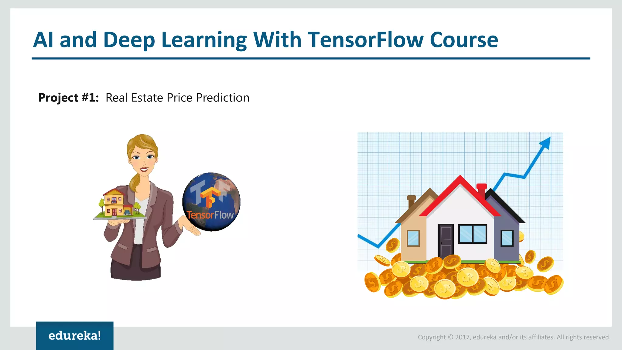 Copyright © 2017, edureka and/or its affiliates. All rights reserved. AI and Deep Learning With TensorFlow Course Project #1: Real Estate Price Prediction 