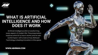 What is Artificial Intelligence and How Does It Work | PDF