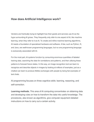 What Is Artificial Intelligence,How It Is Used and Its Future.pdf