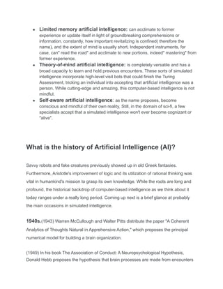 What Is Artificial Intelligence,How It Is Used and Its Future.pdf
