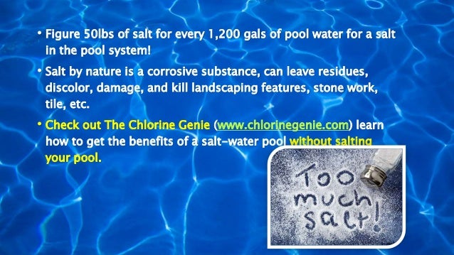 What are the benefits of a salt water pool?