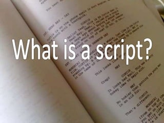 What is a script | PPT