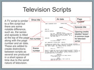 What Is A Script Presentation - Unit 24 | PPTX