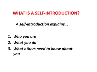 Self Introduction How To Introduce Yourself In English Interview Ppt Self Introduction How To Introduce Yourself In English Interview Ppt