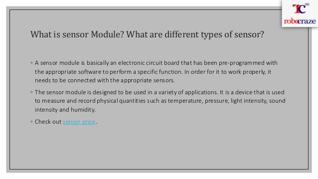 What Is A Sensor Module What Are Different Types Of Sensor Pptx What Is A Sensor Module What Are Different Types Of Sensor Pptx