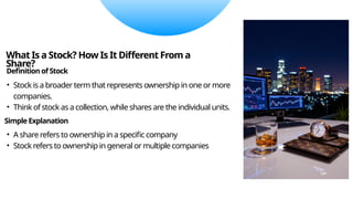 What Is a Share, Stock & Equity Simple Explanation for Beginners.pptx