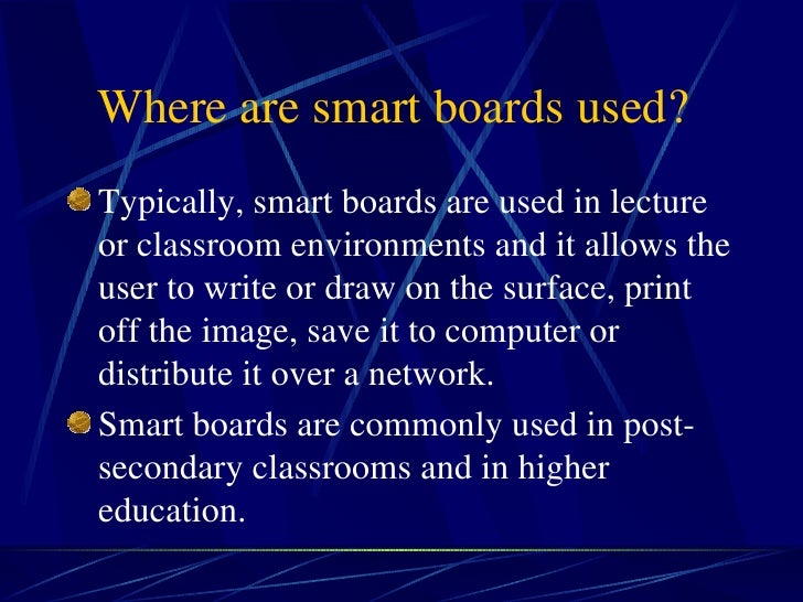 what is a smart board how smart board works