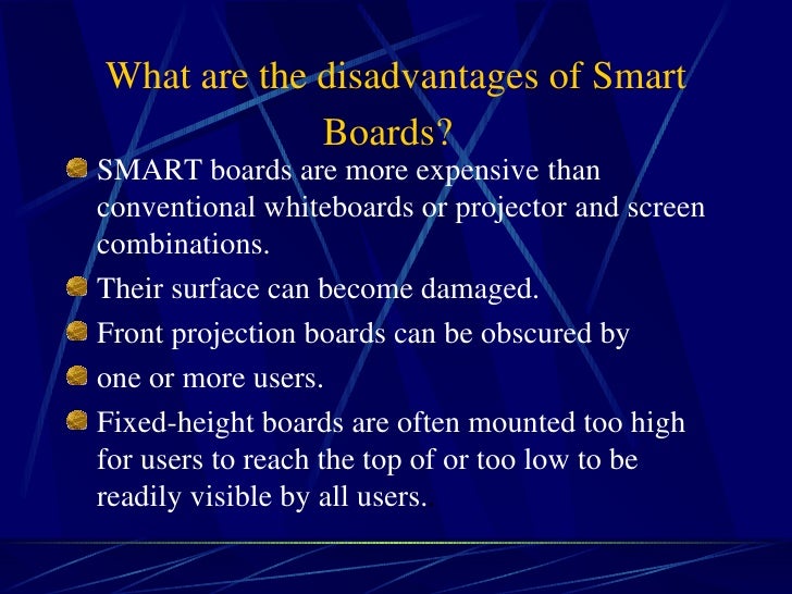 disadvantages