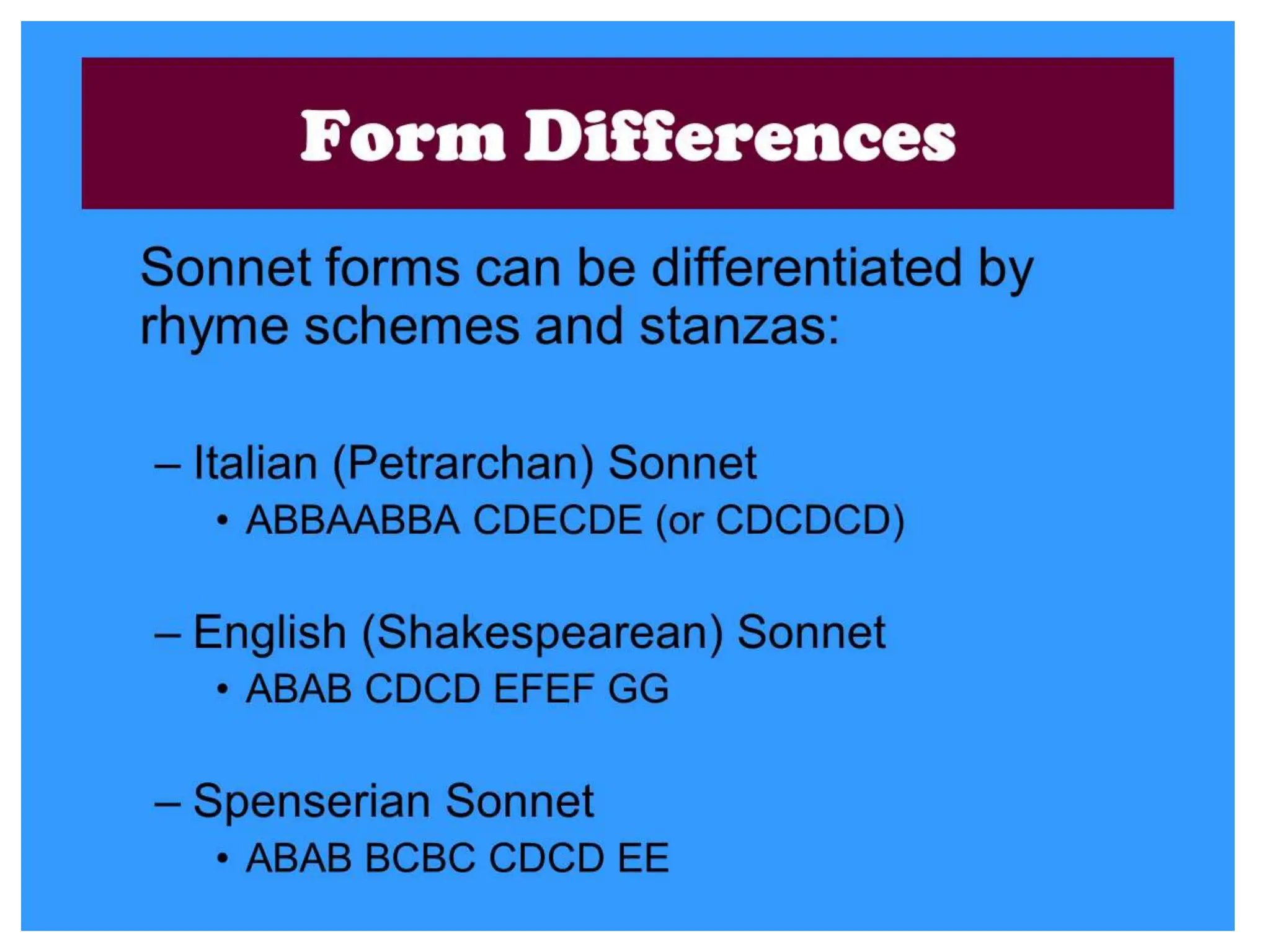 What is a Sonnet slideshow free for all.pptx