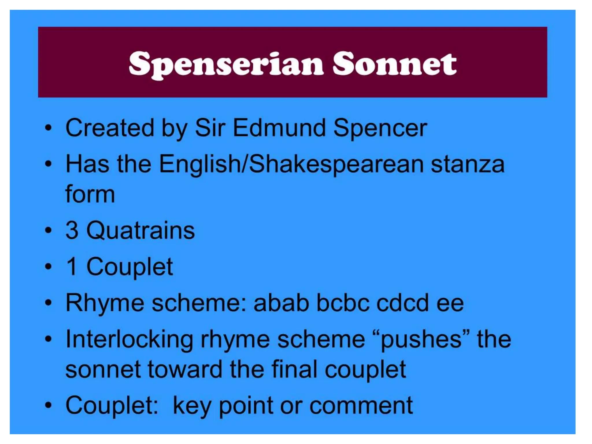 What is a Sonnet slideshow free for all.pptx