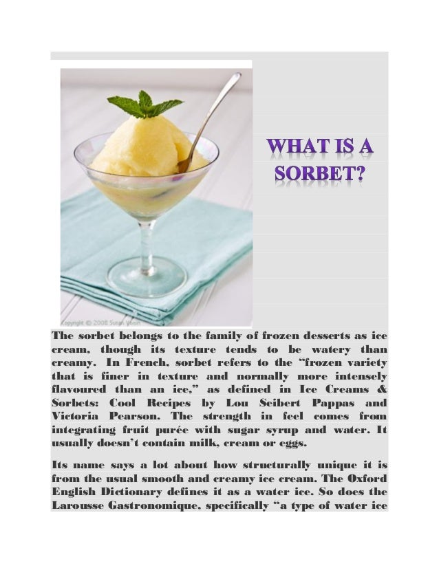 What is a sorbet