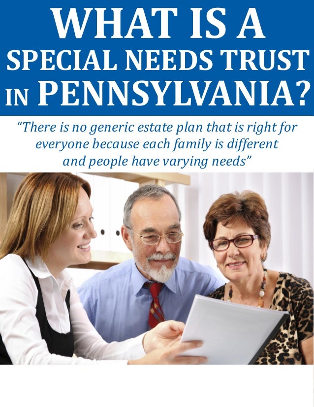  what is a special needs trust in pennsylvania 