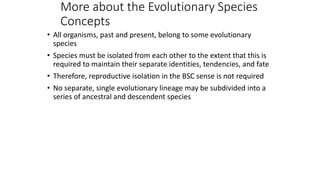 Comprehensive Overview of Species Concepts and Speciation Processes in ...