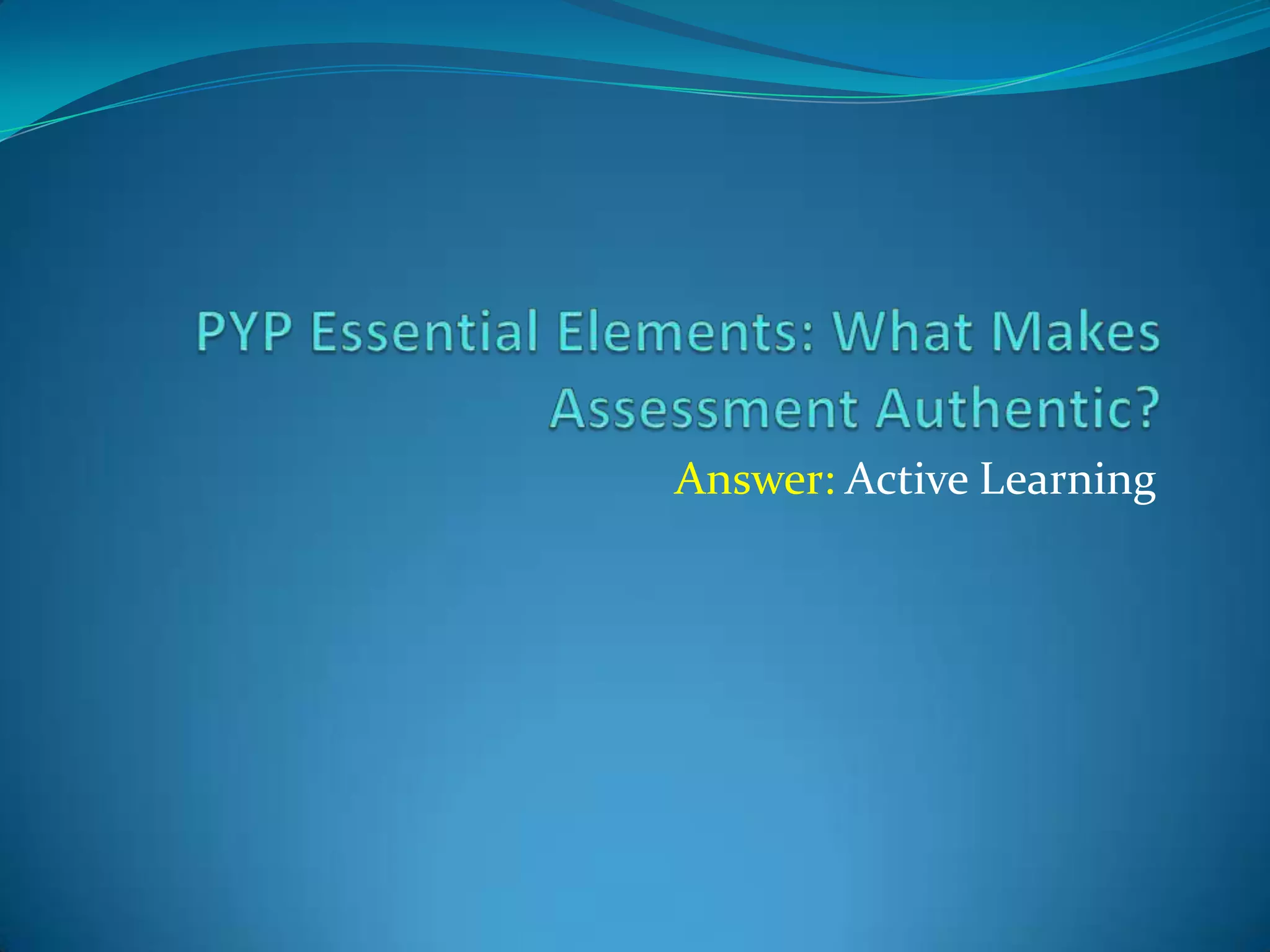 What Is Assessment PPT