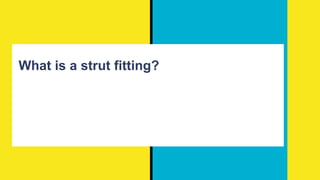 What is a strut fitting?
 