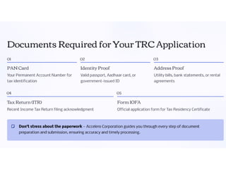 Trc Form What Is a Tax Residency Certificate (TRC) and Why You Need It.pptx
