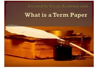 What Is A Term Paper