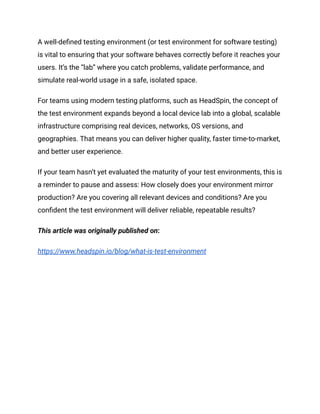 What Is a Test Environment in Software Testing – A Comprehensive Guide.pdf