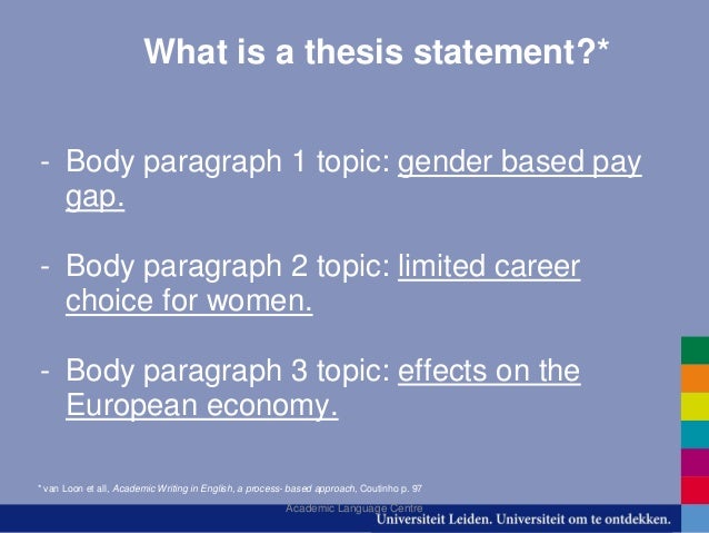 thesis statement on gender gap