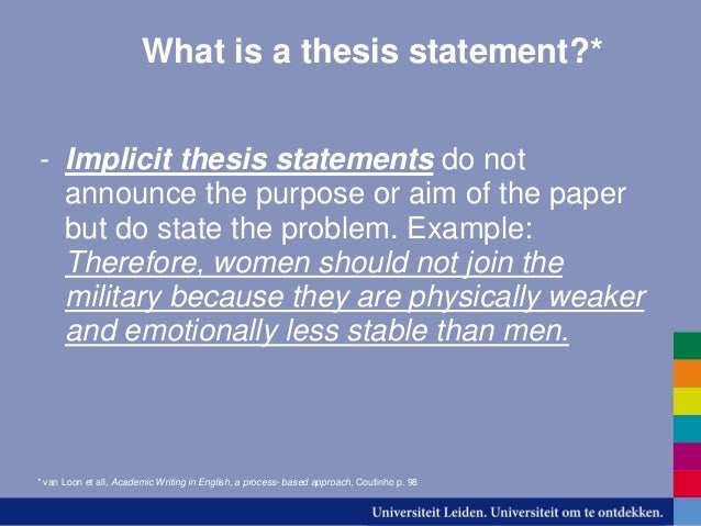 What isa thesis
