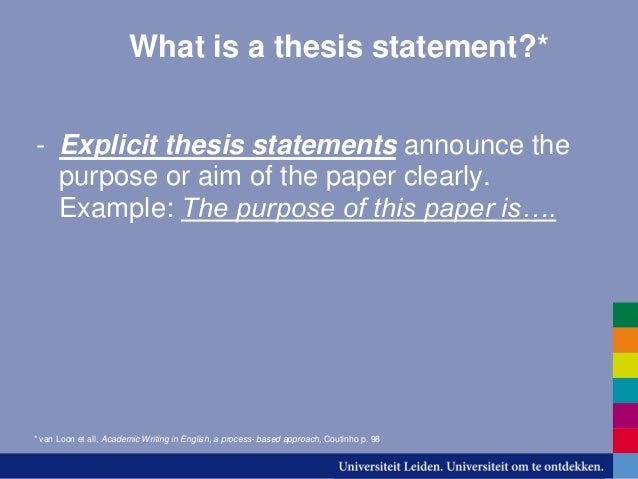 what is a thesis statement 1 8