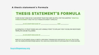 A thesis statement’s Formula
buycollegeessay.org
 
