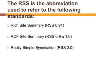 What is atom rss feed | PPTX