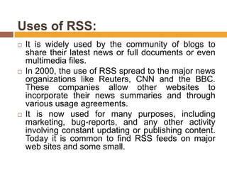 What is atom rss feed | PPTX