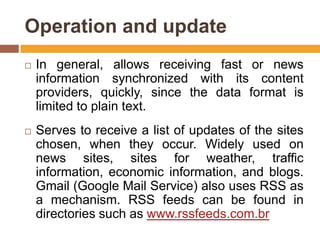 What is atom rss feed | PPTX